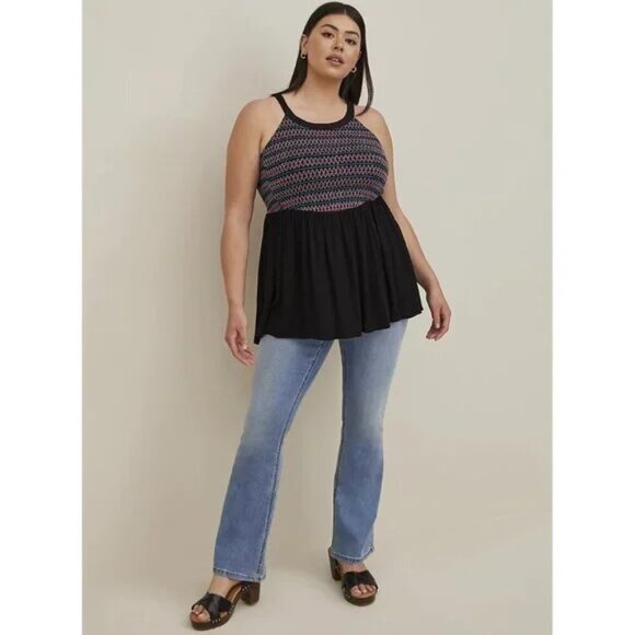 Lot of 2 Torrid M/L Stretchy Tank Top & Liberty Wear Rhinestone Shirt Both NEW - Picture 7 of 13